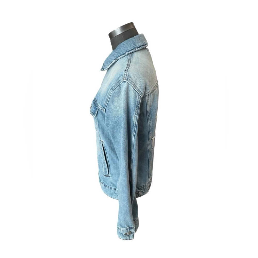 Zadig & Voltaire Kase Vignon Skull Embroidered Jean Jacket Small - Picture 5 of 15